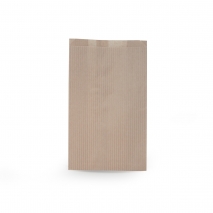 Пакет бумажный с рисунком "Полоска" крафт 350*200*100мм, коричневый, 50шт в уп., 1500шт в коробке