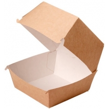 Коробка для гамбургера XL, картон, 112 х 112 х 112 мм, 50 шт/уп, НЕПЛАСТИК