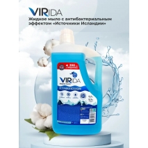 Мыло жидкое с антибактериальным эффектом VIRida 0+ «Источники Исландии» (5200 мл)