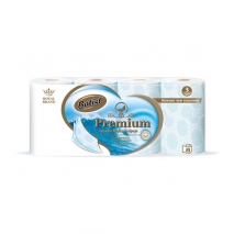 Туалетная бумага Batist 3сл. 8 рулонов с ароматом морской бриз